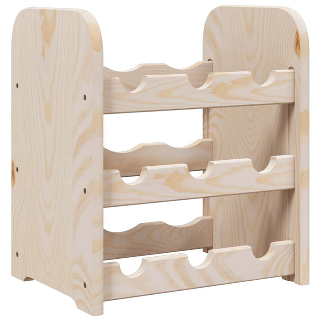 vinreol 33x25x37 cm massivt fyrretræ