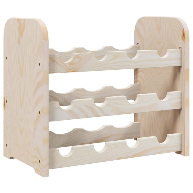 vinreol 43x25x37 cm massivt fyrretræ