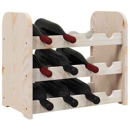 vinreol 43x25x37 cm massivt fyrretræ
