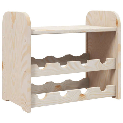 vinreol med topplade 43x25x37 cm massivt fyrretræ