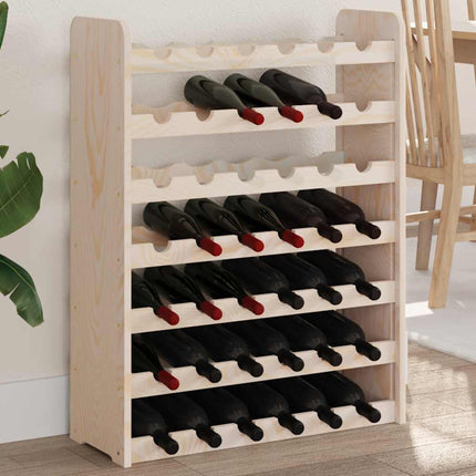 vinreol 67,5x25x87 cm massivt fyrretræ