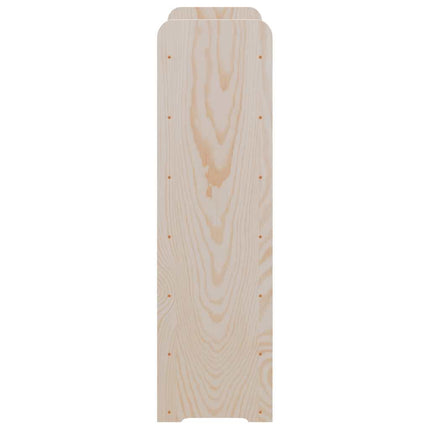 vinreol med topplade 67,5x25x87 cm massivt fyrretræ