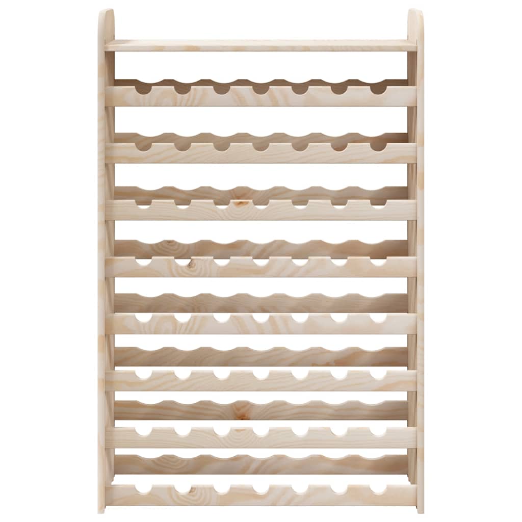 vinreol med topplade 72,5x25x111,5 cm massivt fyrretræ