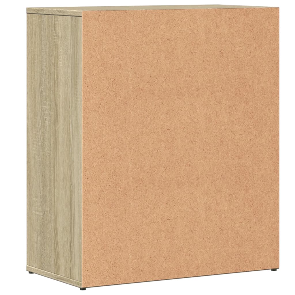 skænke 2 stk. 60x31x70 cm konstrueret træ sonoma-eg