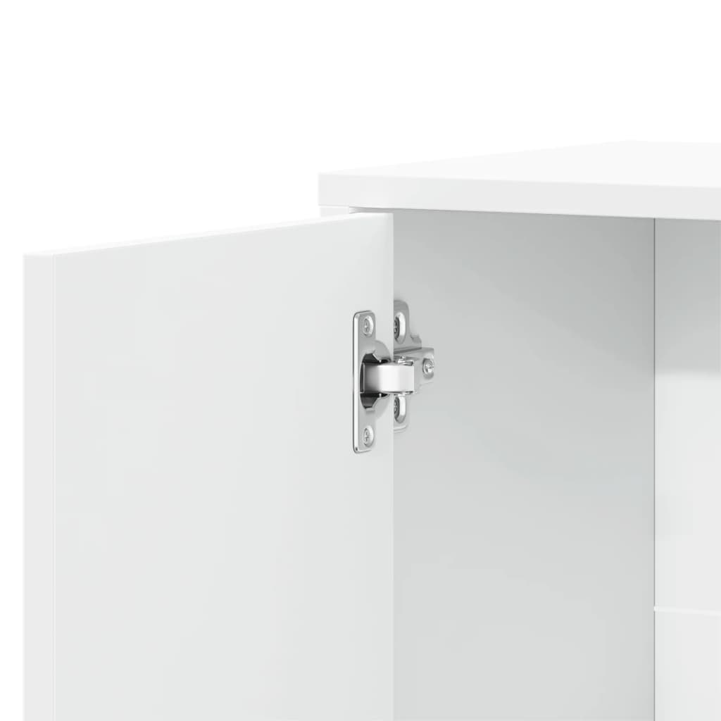 skænke 2 stk. 60x31x70 cm konstrueret træ hvid