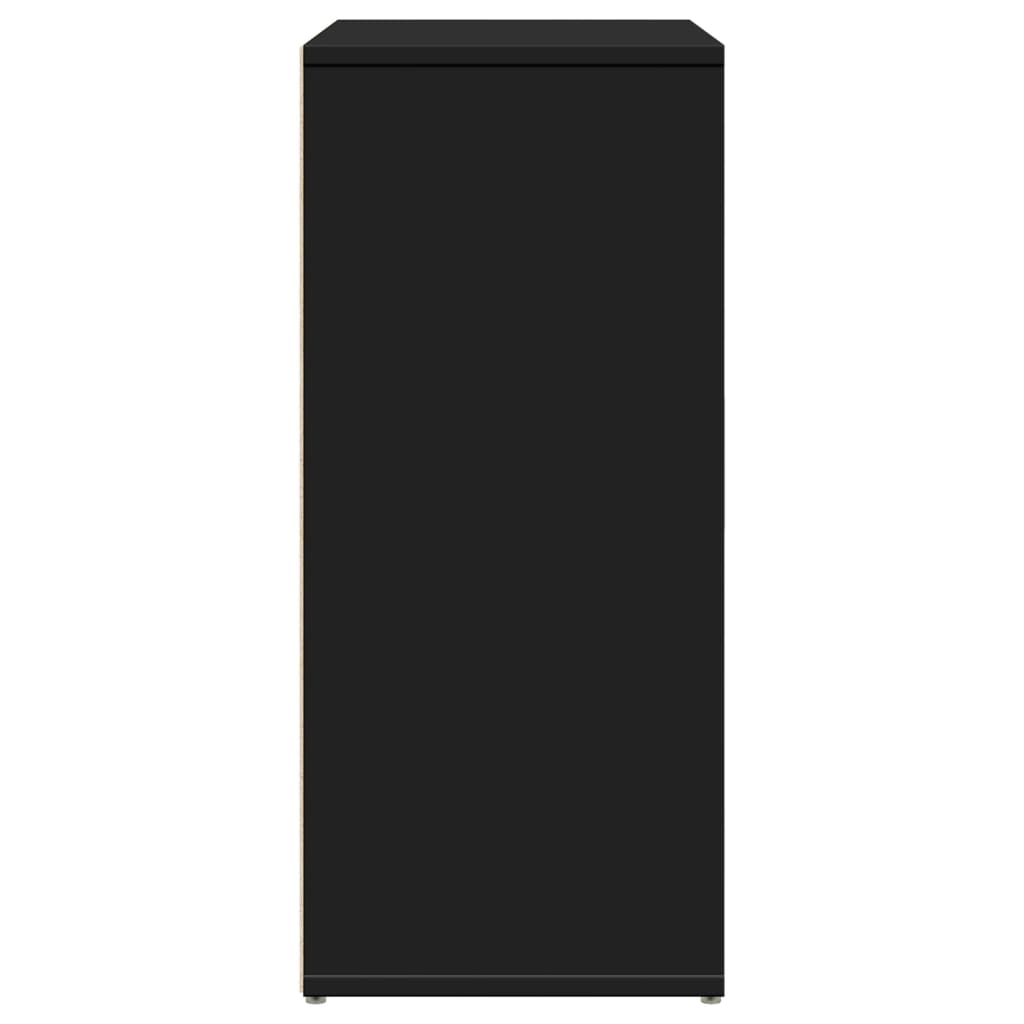 skænke 2 stk. 60x31x70 cm konstrueret træ sort