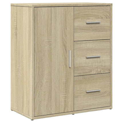 skænke 2 stk. 60x31x70 cm konstrueret træ sonoma-eg
