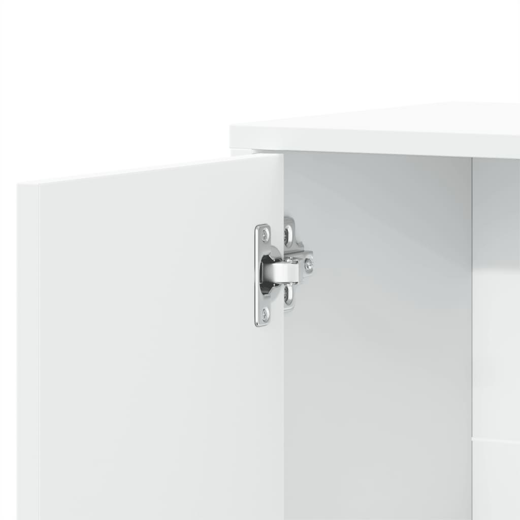 skænke 2 stk. 60x31x70 cm konstrueret træ hvid