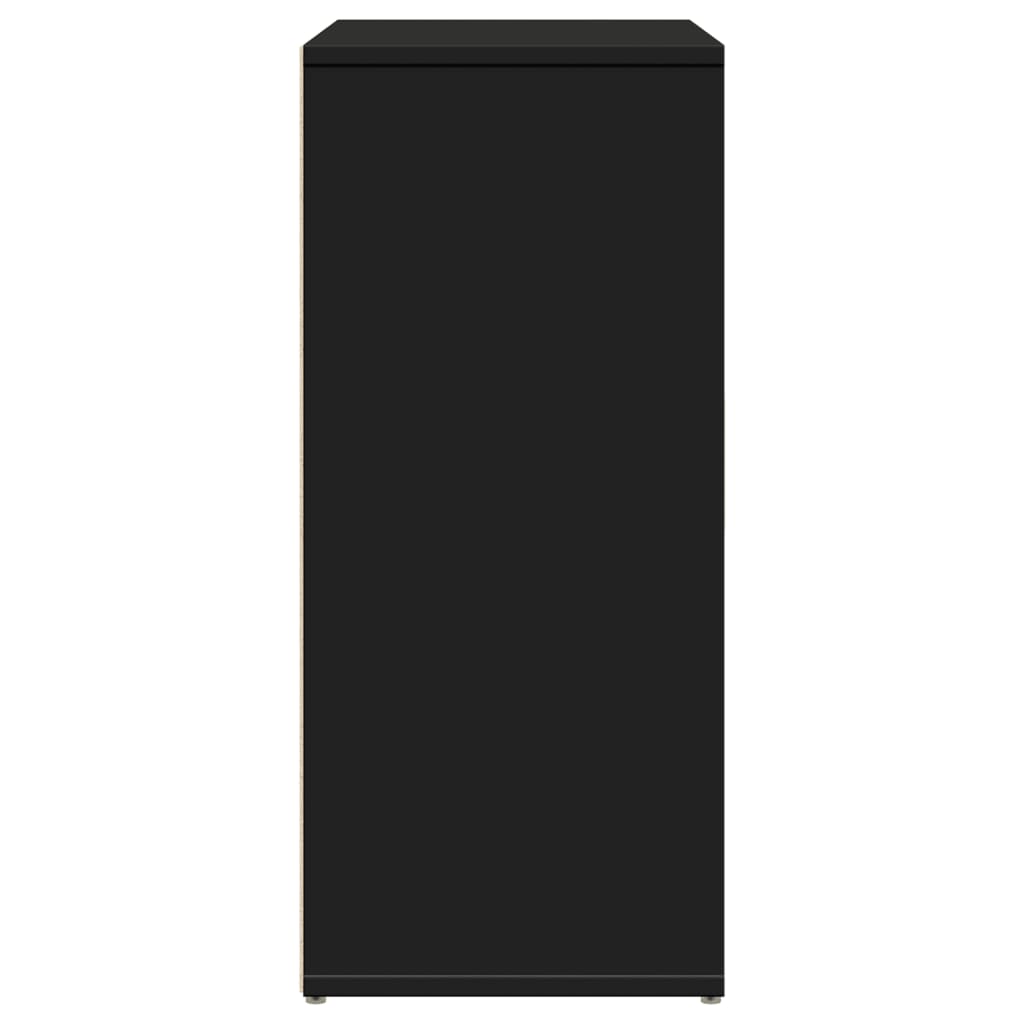 skænke 2 stk. 60x31x70 cm konstrueret træ sort