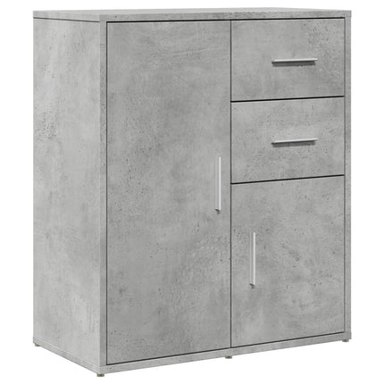 skænke 2 stk. 60x31x70 cm konstrueret træ betongrå