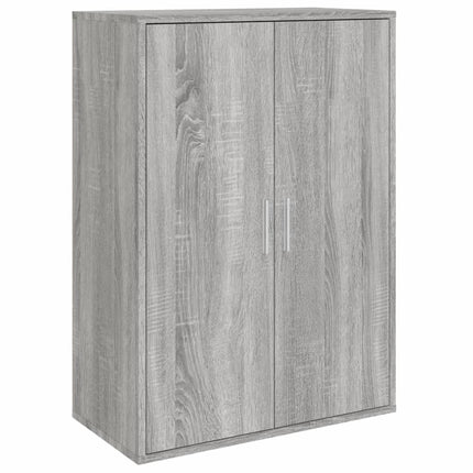 kommoder 2 stk. 60x31x84 cm konstrueret træ grå sonoma-eg