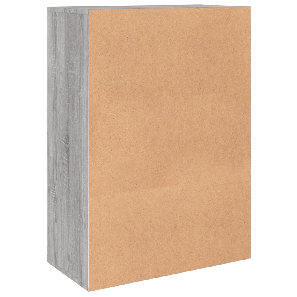 kommoder 2 stk. 60x31x84 cm konstrueret træ grå sonoma-eg