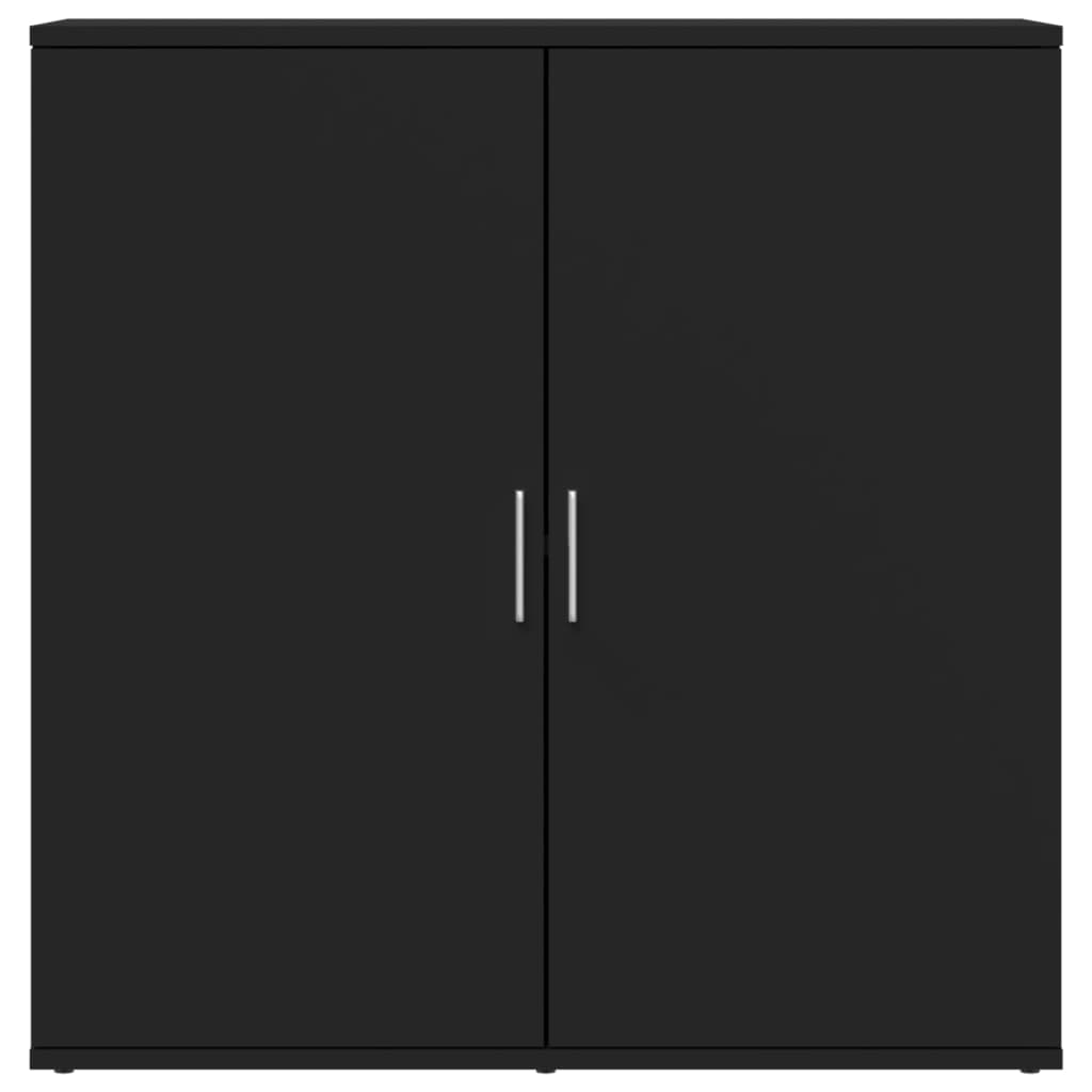 skænke 2 stk. 79x38x80 cm konstrueret træ sort