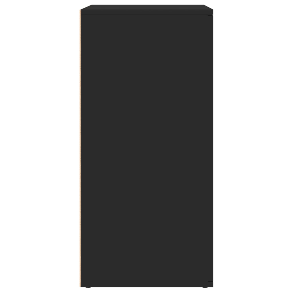 skænke 2 stk. 79x38x80 cm konstrueret træ sort