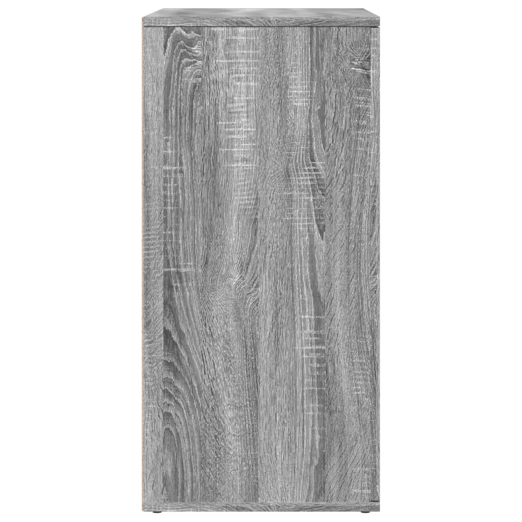 skænke 2 stk. 79x38x80 cm konstrueret træ grå sonoma-eg