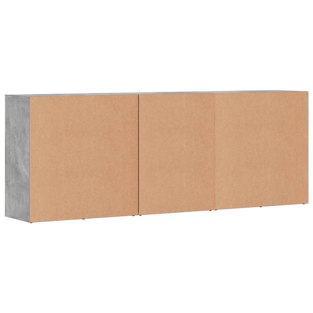 skænke 3 stk. konstrueret træ betongrå