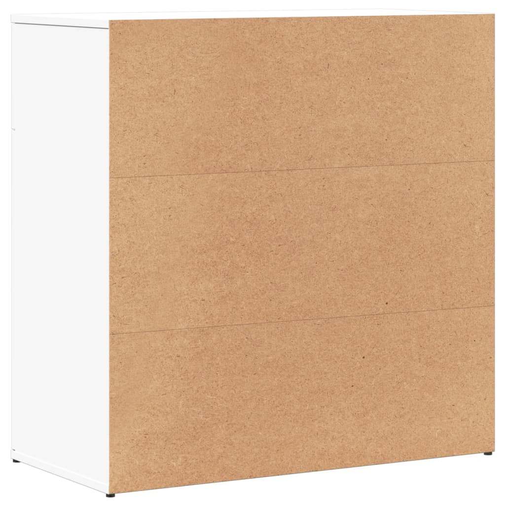 skænke 2 stk. 79x38x80 cm konstrueret træ hvid