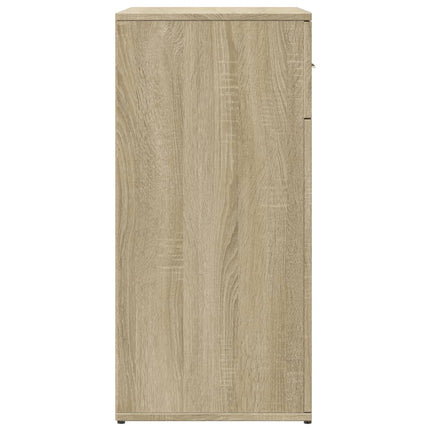 skænke 2 stk. 79x38x80 cm konstrueret træ sonoma-eg