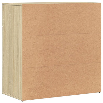 skænke 2 stk. 79x38x80 cm konstrueret træ sonoma-eg