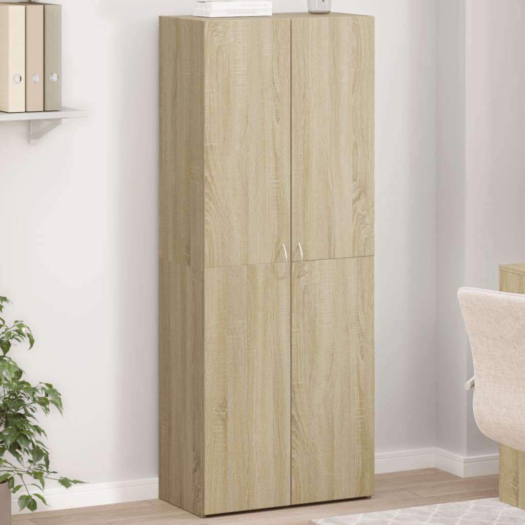 Kontorskab Konstrueret Træ - Sonoma-eg / 60 x 32 x 153 cm