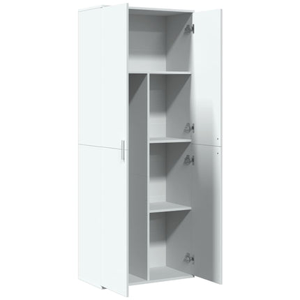 højskab 70x35x180 cm konstrueret træ hvid