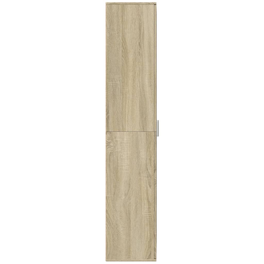 højskab 70x35x180 cm konstrueret træ sonoma-eg