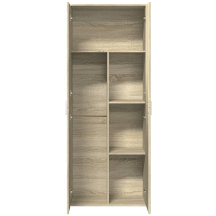 højskab 70x35x180 cm konstrueret træ sonoma-eg
