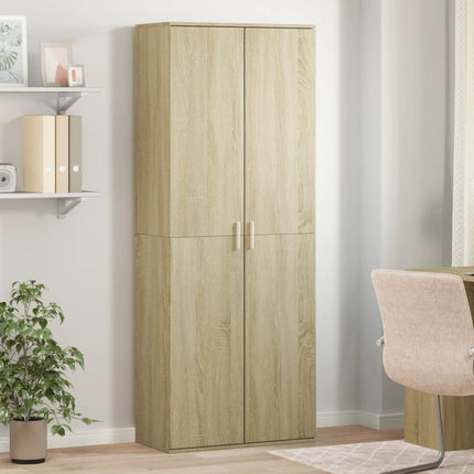 højskab 70x35x180 cm konstrueret træ sonoma-eg