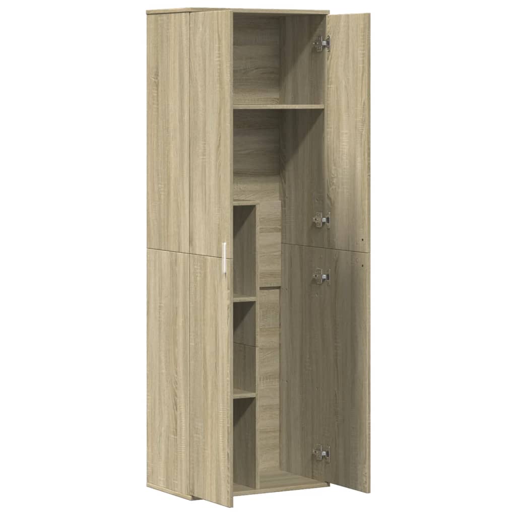 højskab 60x35x180 cm konstrueret træ sonoma-eg