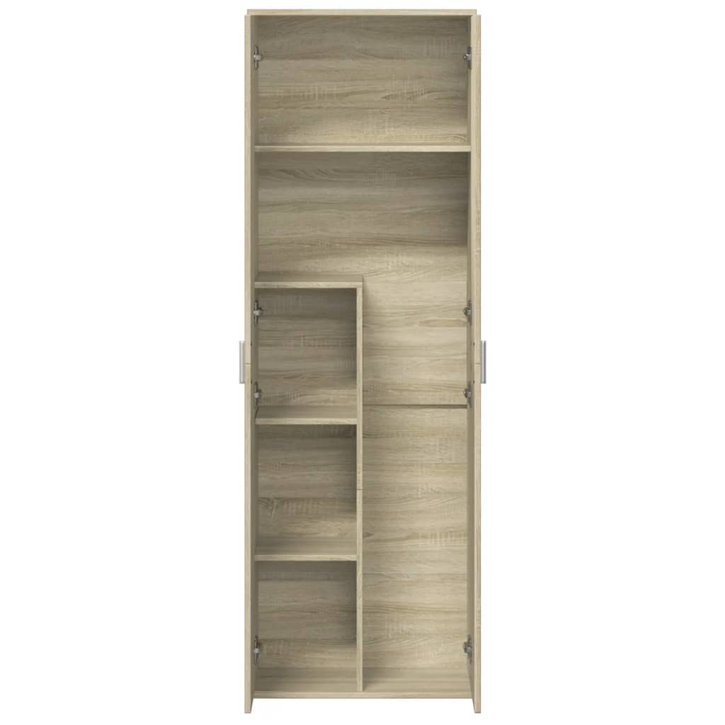 højskab 60x35x180 cm konstrueret træ sonoma-eg
