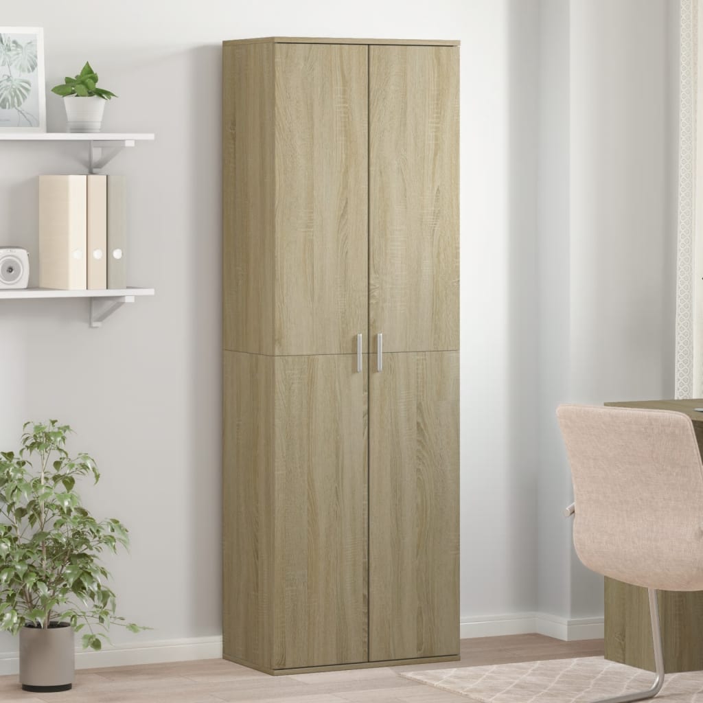 højskab 60x35x180 cm konstrueret træ sonoma-eg