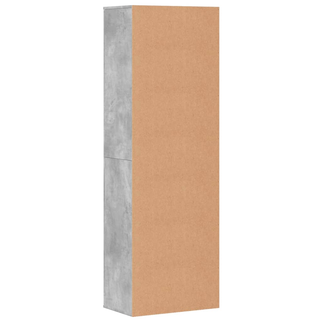 højskab 60x35x180 cm konstrueret træ betongrå