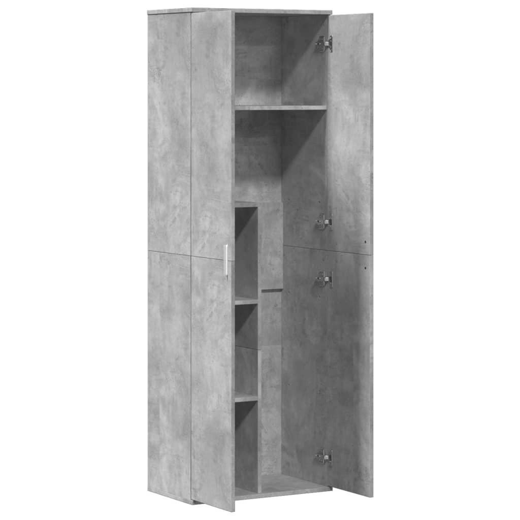 højskab 60x35x180 cm konstrueret træ betongrå
