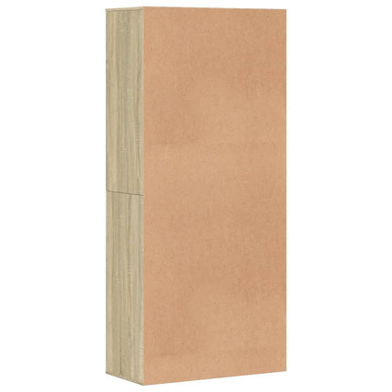 skoskab 80x39x178 cm konstrueret træ sonoma-eg