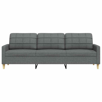 3-personers sofa 210 cm stof mørkegrå