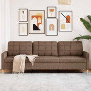 3-personers sofa 210 cm stof brun