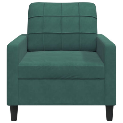 lænestol 60 cm velour lysegrøn