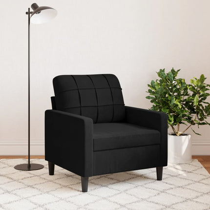 lænestol 60 cm velour sort