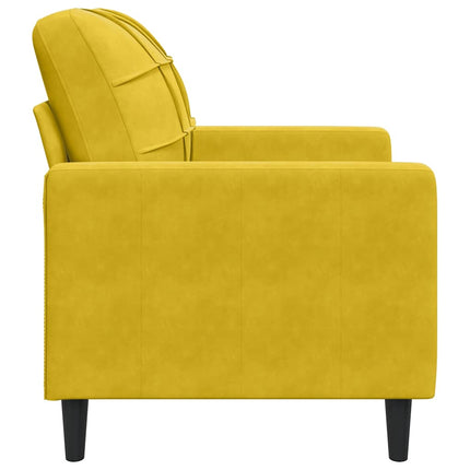 lænestol 60 cm velour gul