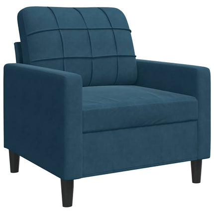lænestol 60 cm velour Blå