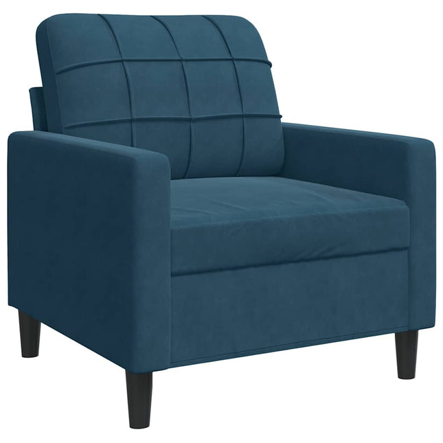 lænestol 60 cm velour Blå