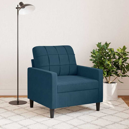 lænestol 60 cm velour Blå