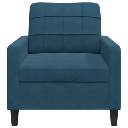 lænestol 60 cm velour Blå