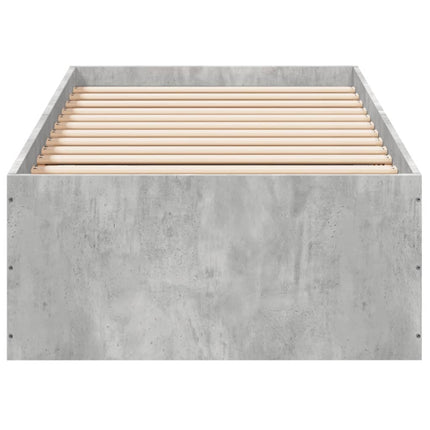 sengeramme 75x190 cm konstrueret træ betongrå