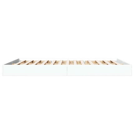 sengestel 150x200 cm konstrueret træ hvid