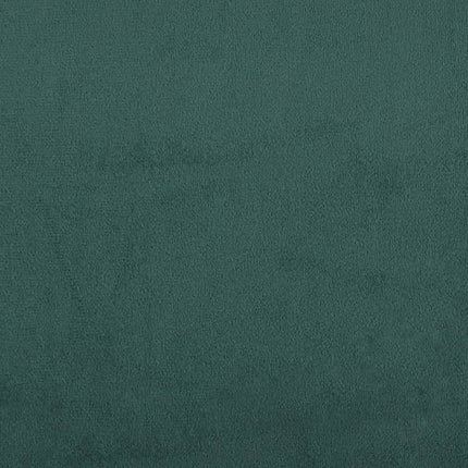 sofastol med fodskammel 60 cm velour mørkegrøn