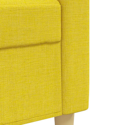 sofasæt 2 dele stof lysegul