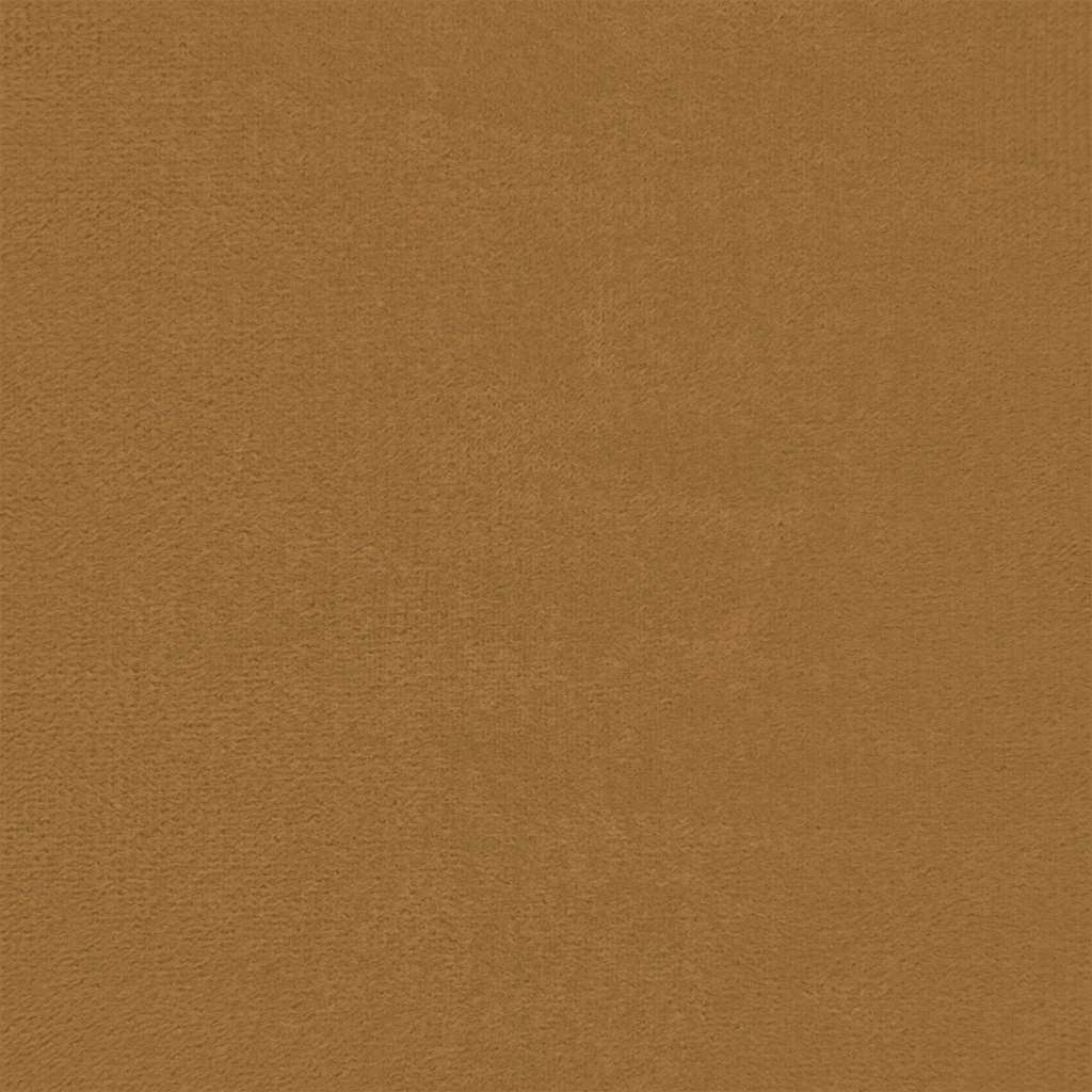 sofasæt 3 dele med hynder velour brun