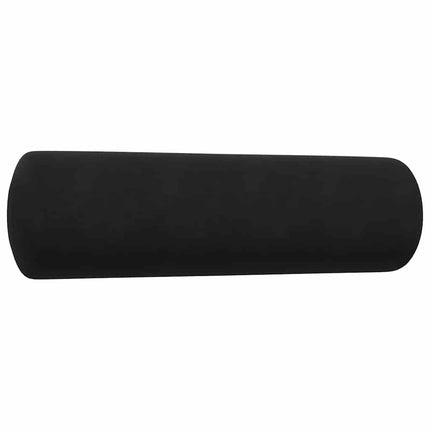 sofasæt 3 dele med hynder og bolsterpuder velour sort