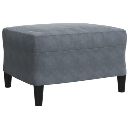 sofasæt 4 dele med hynder og bolsterpuder velour mørkegrå